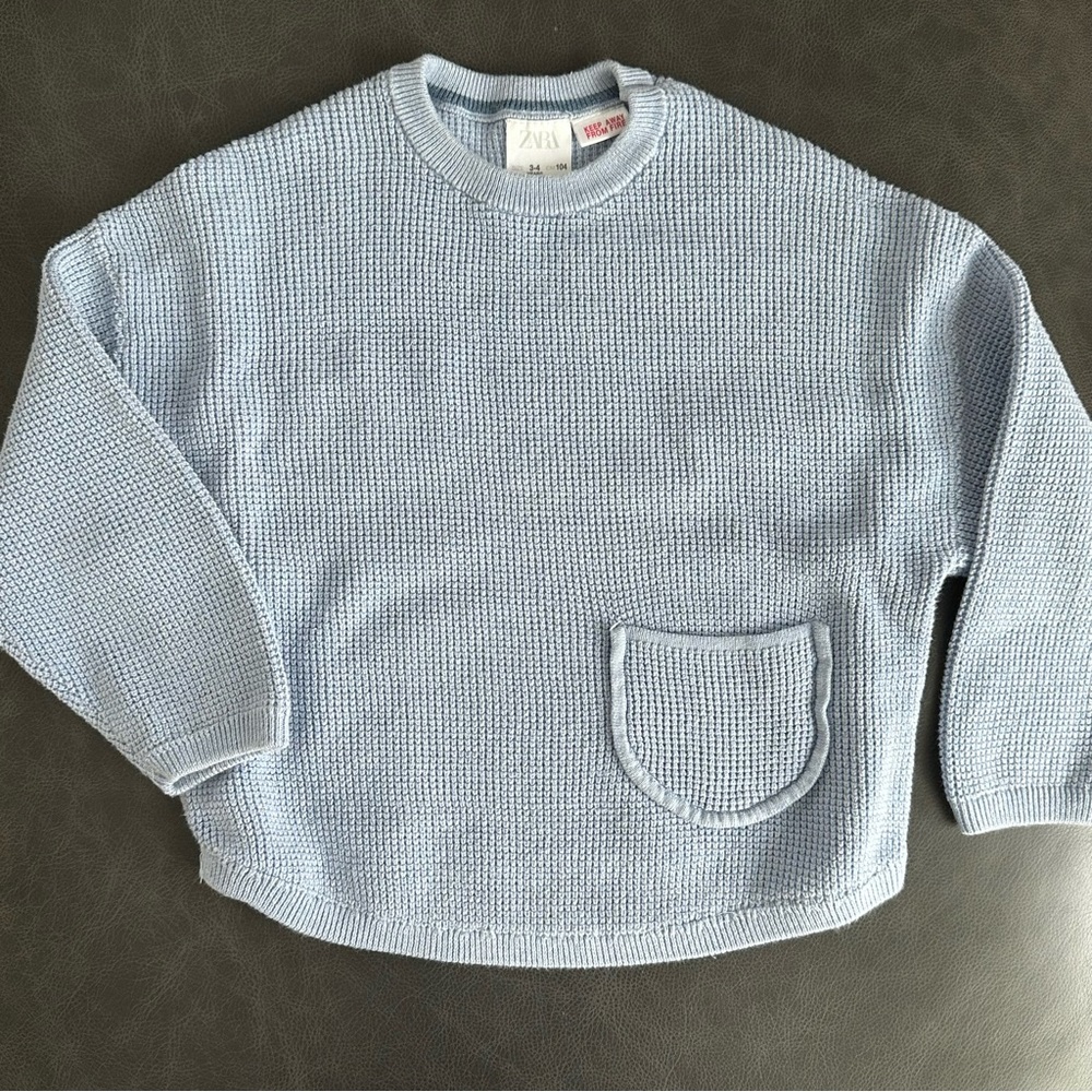 ZARA Toddler waffle knit sweater